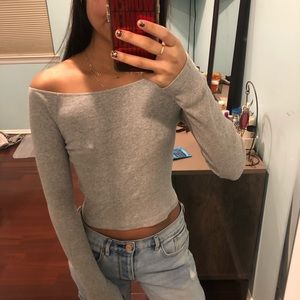 Brandy Melville Off The Shoulder Shirt